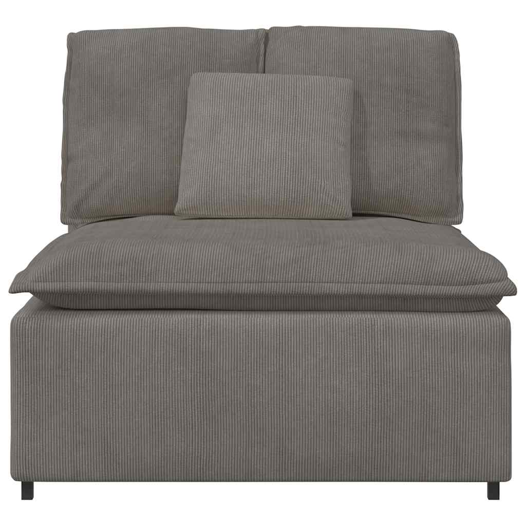 vidaXL Modul central canapea modulară cu perne, gri deschis, 100 cm vidaXL Modul central canapea modulară cu perne, gri deschis, 100 cm