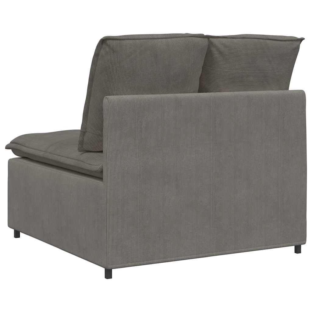 vidaXL Modul central canapea modulară cu perne, gri deschis, 100 cm vidaXL Modul central canapea modulară cu perne, gri deschis, 100 cm