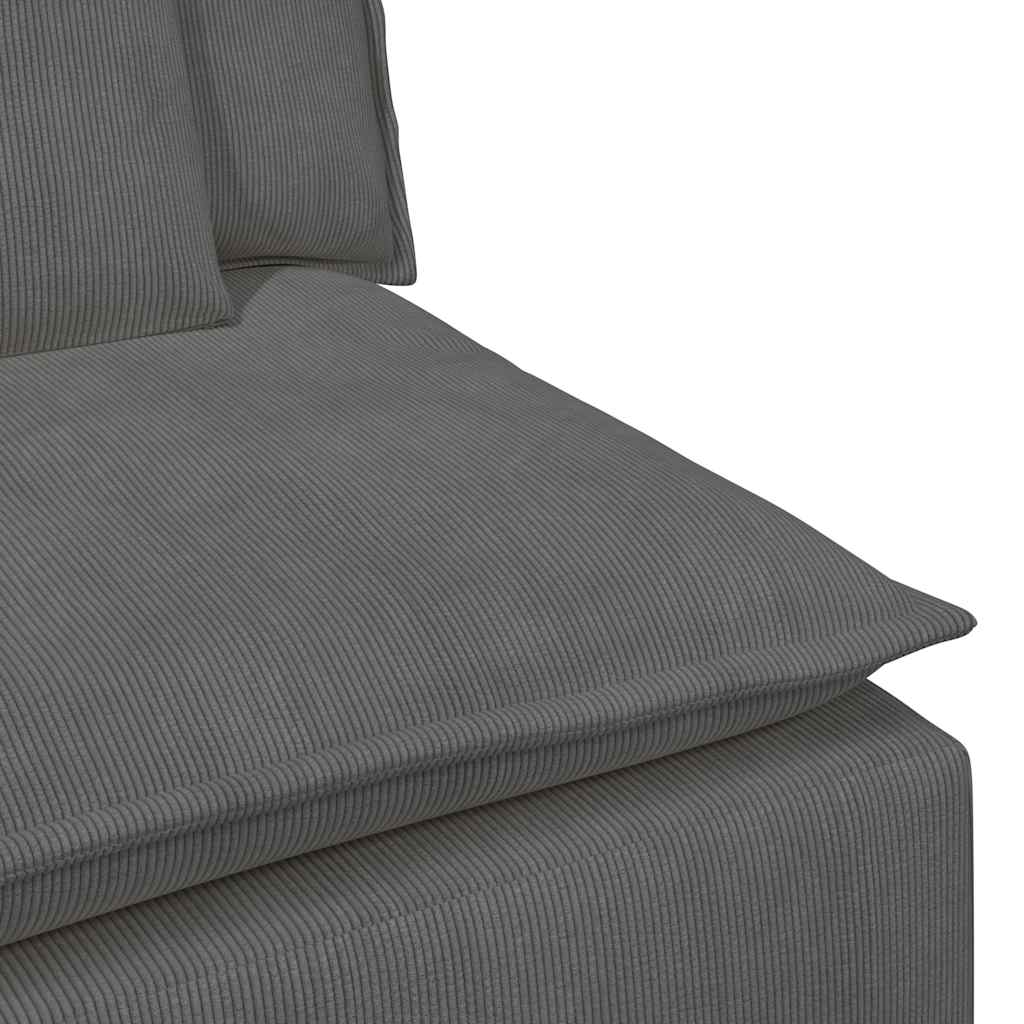 vidaXL Modul central canapea modulară cu perne gri închis 100 cm vidaXL Modul central canapea modulară cu perne gri închis 100 cm