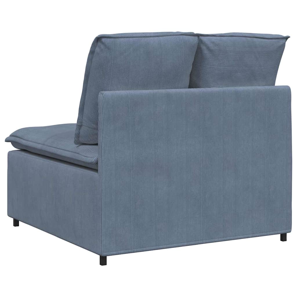 vidaXL Modul central canapea modulară cu perne, albastru, 100 cm vidaXL Modul central canapea modulară cu perne, albastru, 100 cm