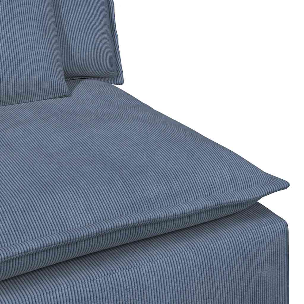 vidaXL Modul central canapea modulară cu perne, albastru, 100 cm vidaXL Modul central canapea modulară cu perne, albastru, 100 cm
