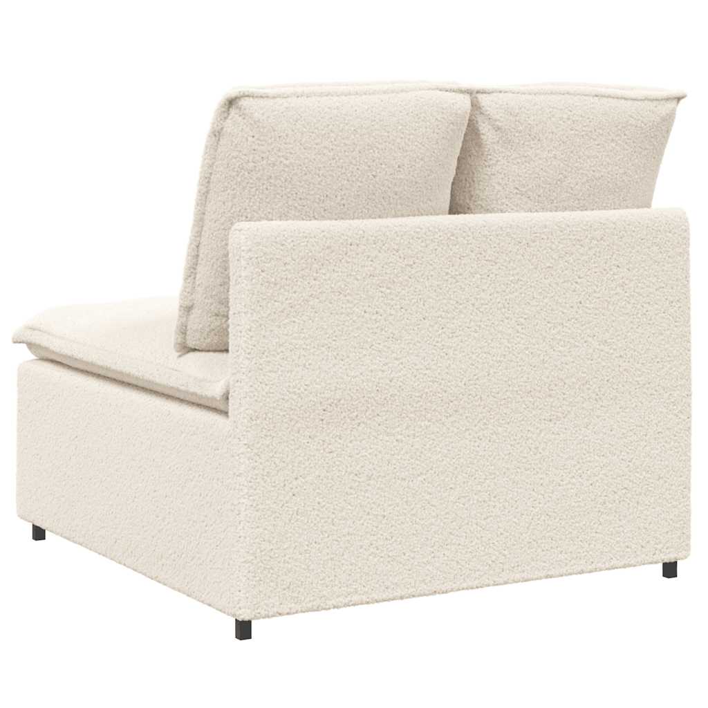 vidaXL Modul central canapea modulară cu perne, crem, 100 cm vidaXL Modul central canapea modulară cu perne, crem, 100 cm