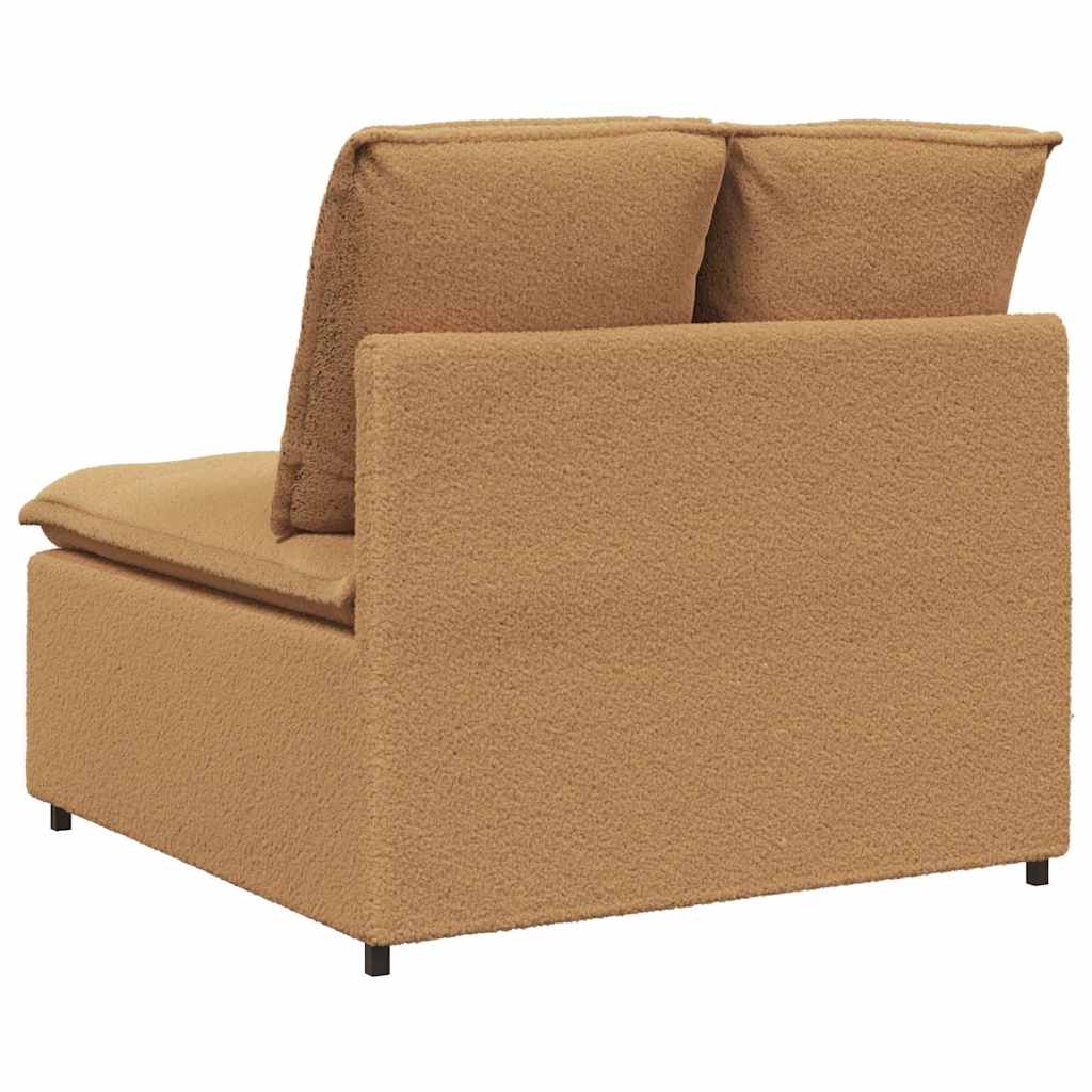 vidaXL Modul central canapea modulară cu perne, bej, 100 cm vidaXL Modul central canapea modulară cu perne, bej, 100 cm