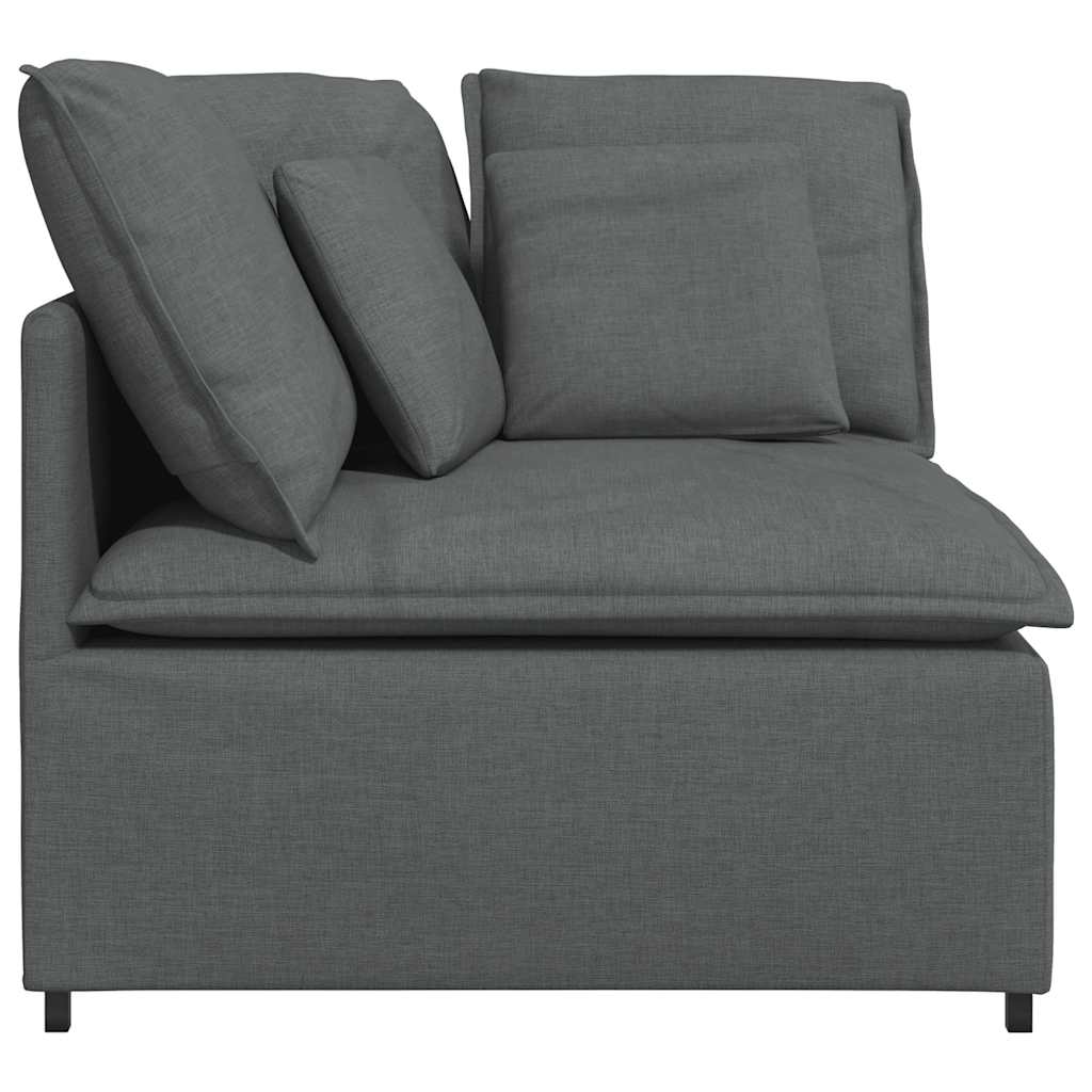vidaXL Modul de colț pentru canapea modulară cu perne gri închis 100cm vidaXL Modul de colț pentru canapea modulară cu perne gri închis 100cm