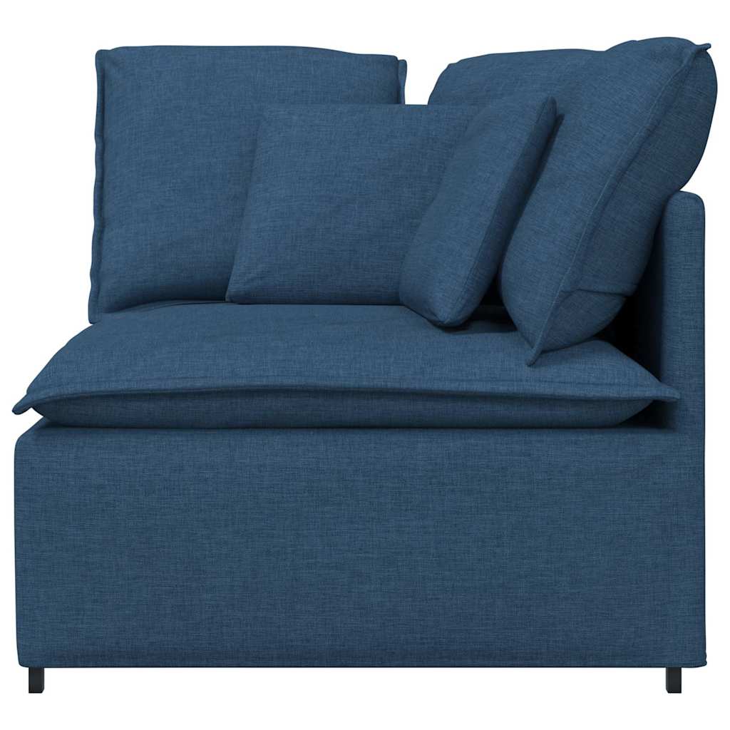 vidaXL Modul de colț pentru canapea modulară cu perne albastru 100 cm