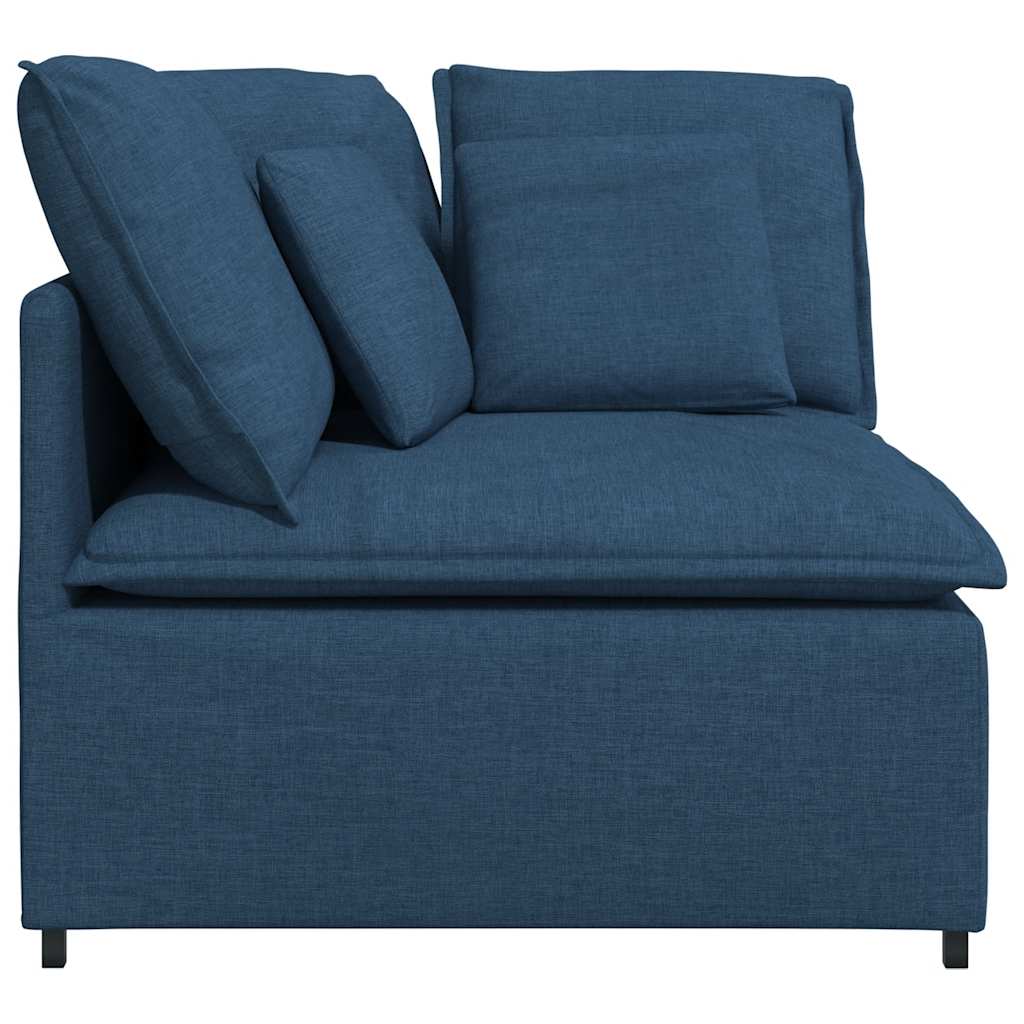 vidaXL Modul de colț pentru canapea modulară cu perne albastru 100 cm