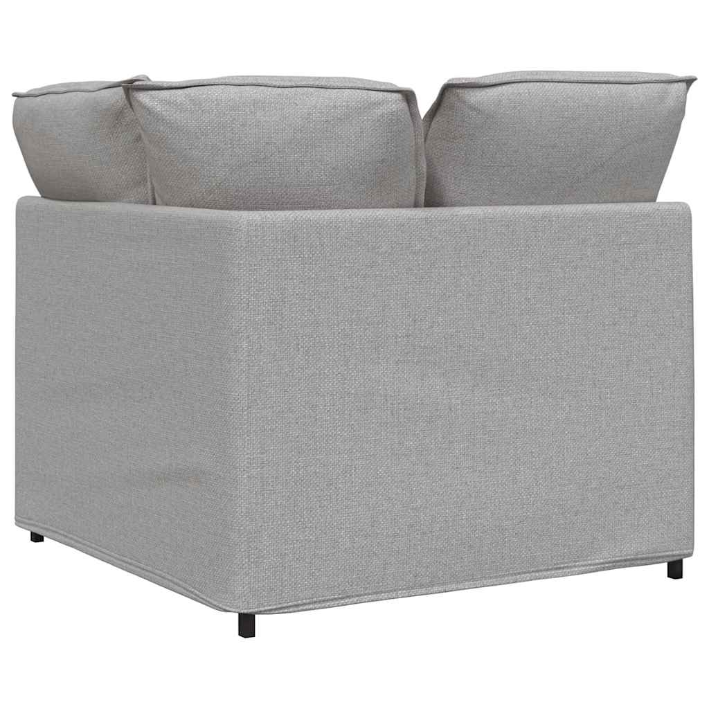 vidaXL Modul de colț pentru canapea modulară cu perne gri nor 100 cm vidaXL Modul de colț pentru canapea modulară cu perne gri nor 100 cm