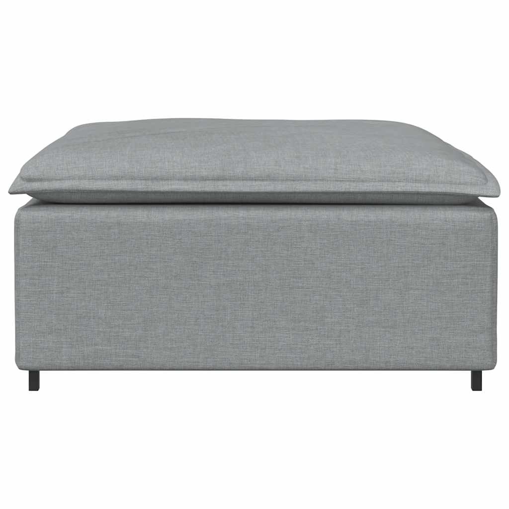 vidaXL Modul taburet modular pentru canapea, gri deschis, 100x100x48 cm