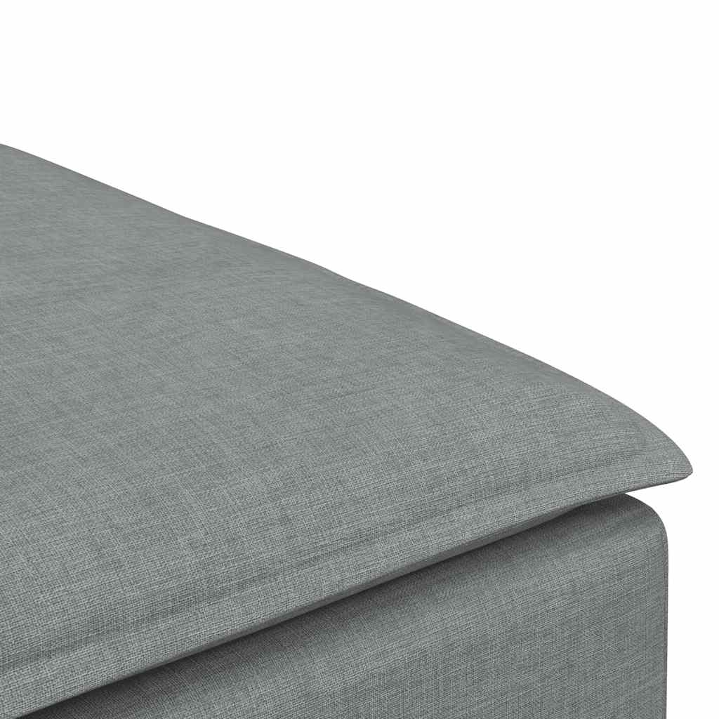 vidaXL Modul taburet modular pentru canapea, gri deschis, 100x100x48 cm