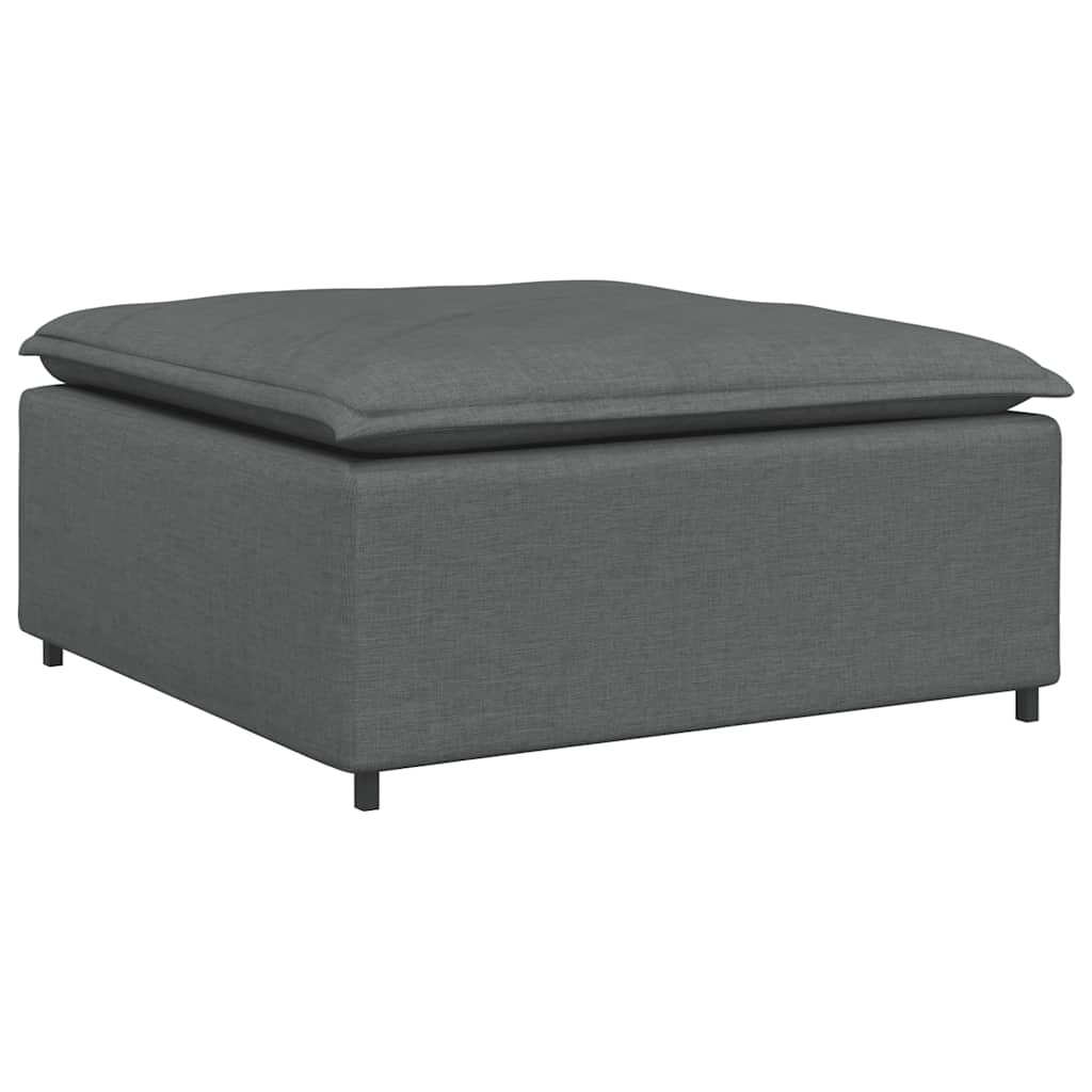 vidaXL Modul taburet modular pentru canapea, gri închis, 100x100x48 cm