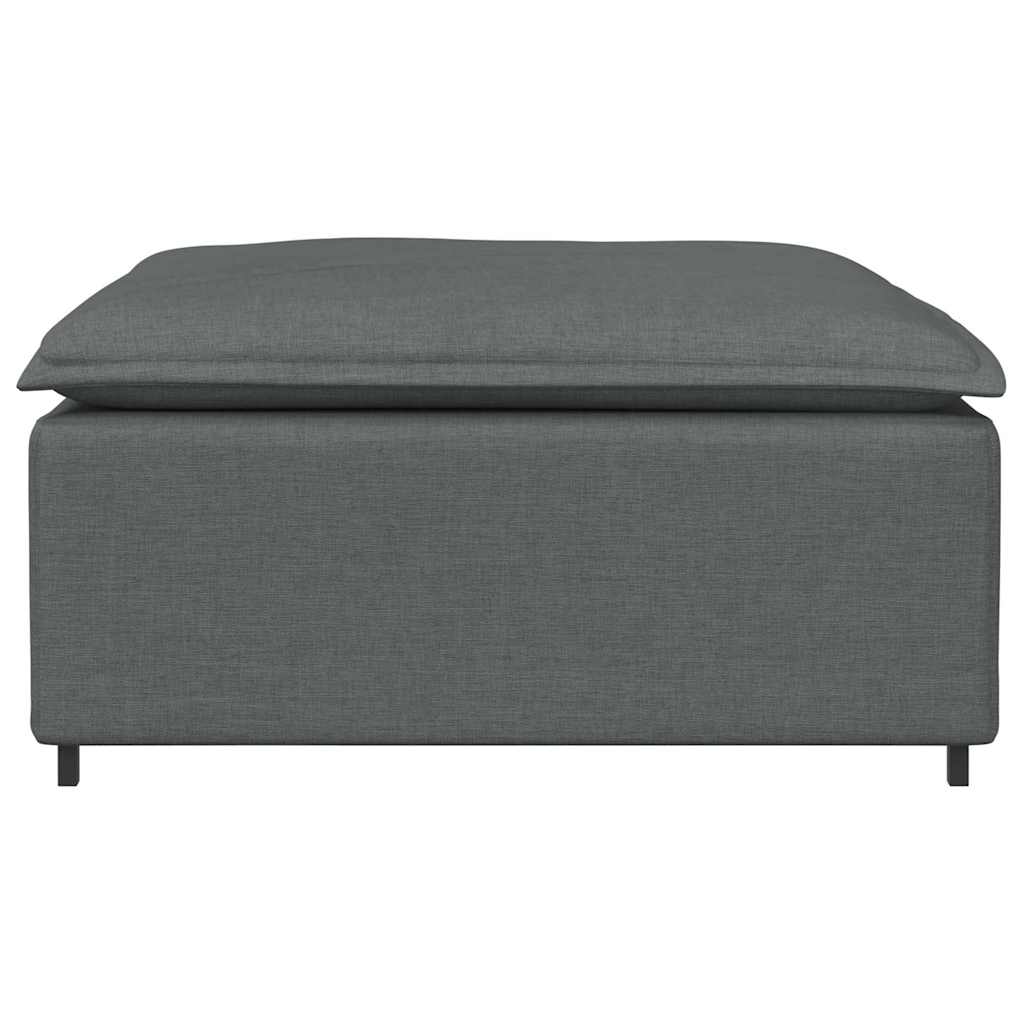 vidaXL Modul taburet modular pentru canapea, gri închis, 100x100x48 cm