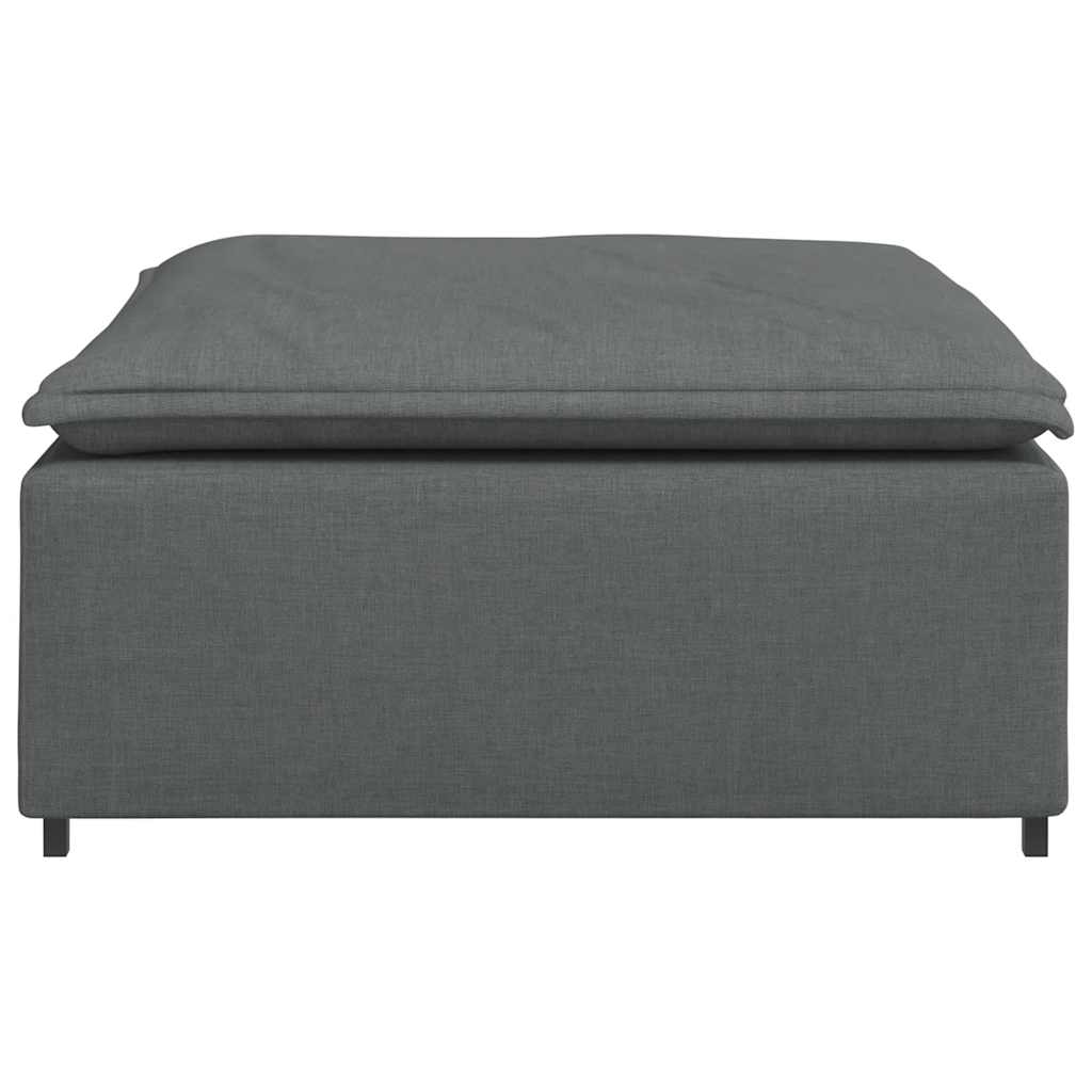 vidaXL Modul taburet modular pentru canapea, gri închis, 100x100x48 cm