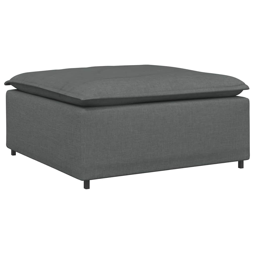 vidaXL Modul taburet modular pentru canapea, gri închis, 100x100x48 cm