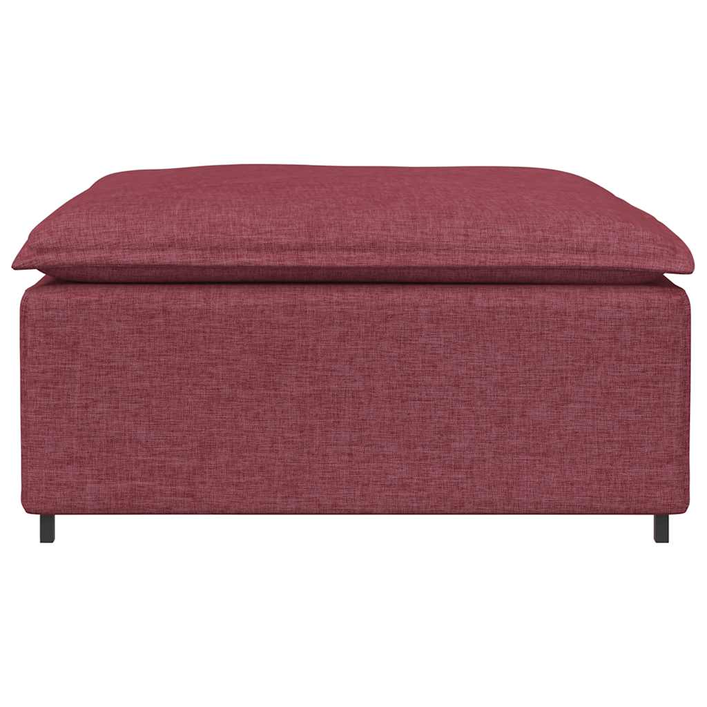 vidaXL Modul taburet modular pentru canapea, roșu vin, 100x100x48 cm