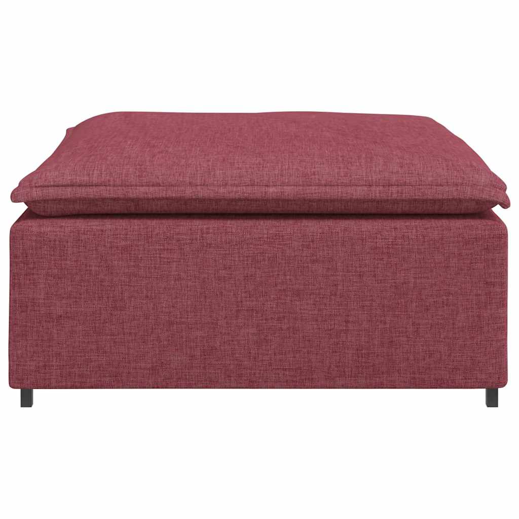 vidaXL Modul taburet modular pentru canapea, roșu vin, 100x100x48 cm