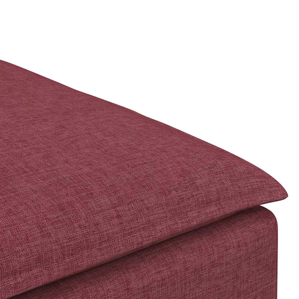vidaXL Modul taburet modular pentru canapea, roșu vin, 100x100x48 cm