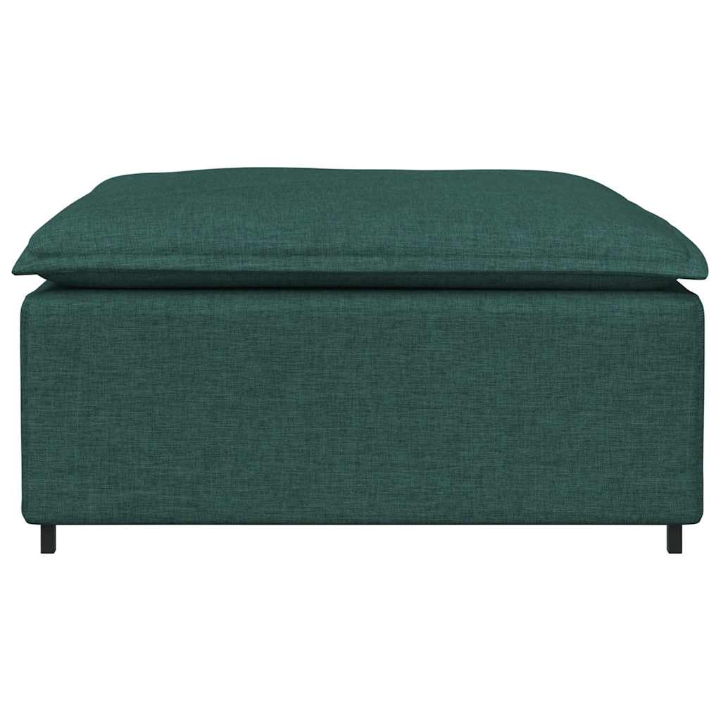 vidaXL Modul taburet modular pentru canapea, verde închis, 100x100x48 cm