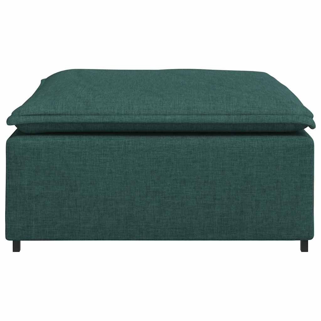 vidaXL Modul taburet modular pentru canapea, verde închis, 100x100x48 cm