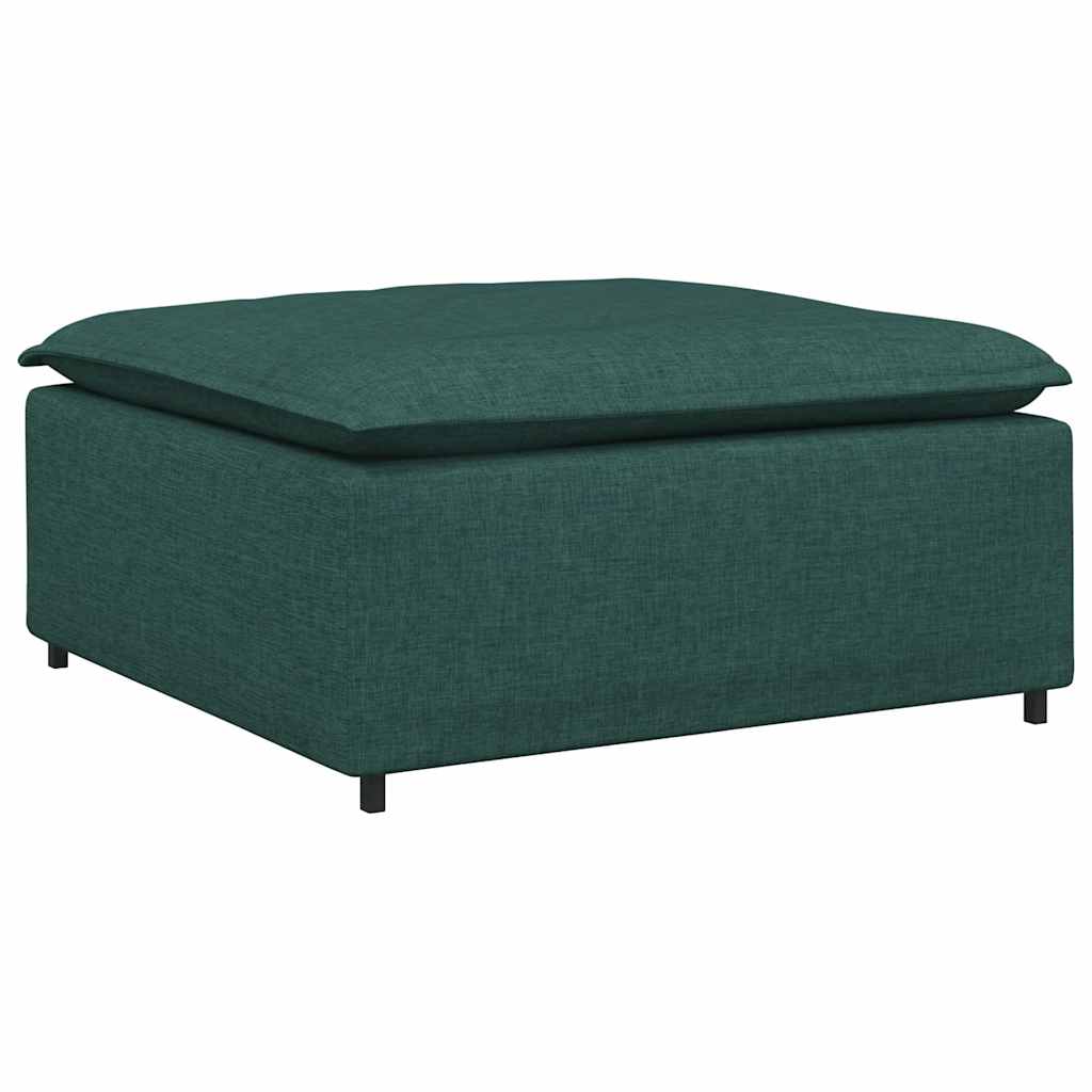vidaXL Modul taburet modular pentru canapea, verde închis, 100x100x48 cm