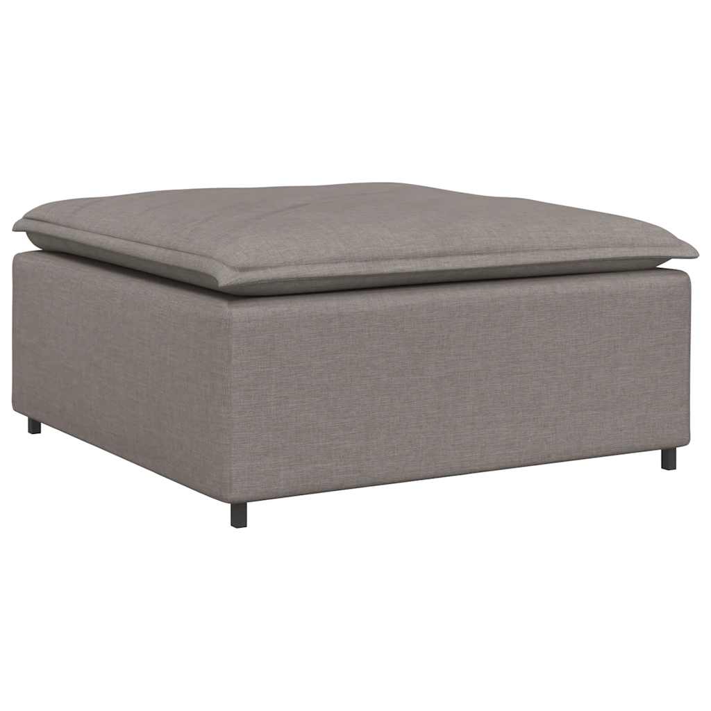 vidaXL Modul taburet modular pentru canapea, gri taupe, 100x100x48 cm