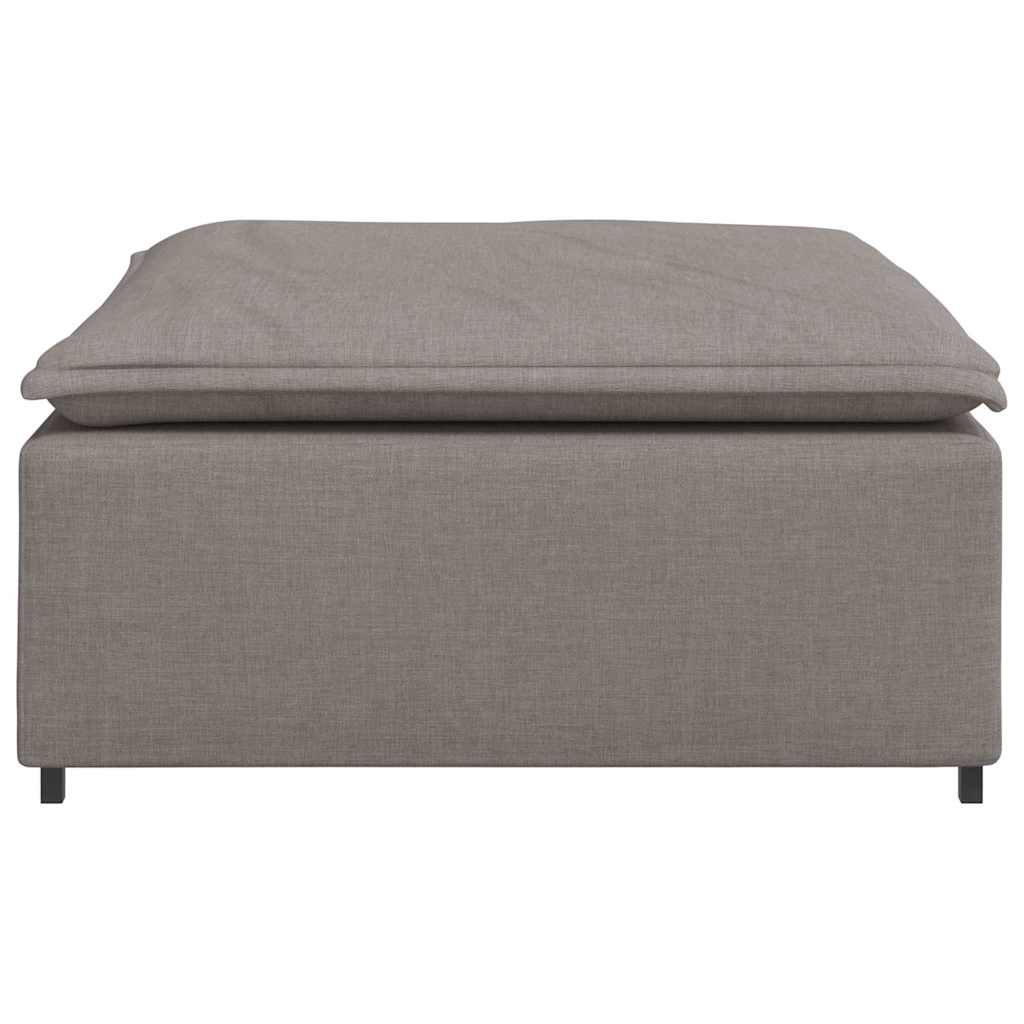 vidaXL Modul taburet modular pentru canapea, gri taupe, 100x100x48 cm