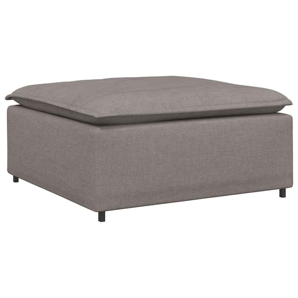 vidaXL Modul taburet modular pentru canapea, gri taupe, 100x100x48 cm
