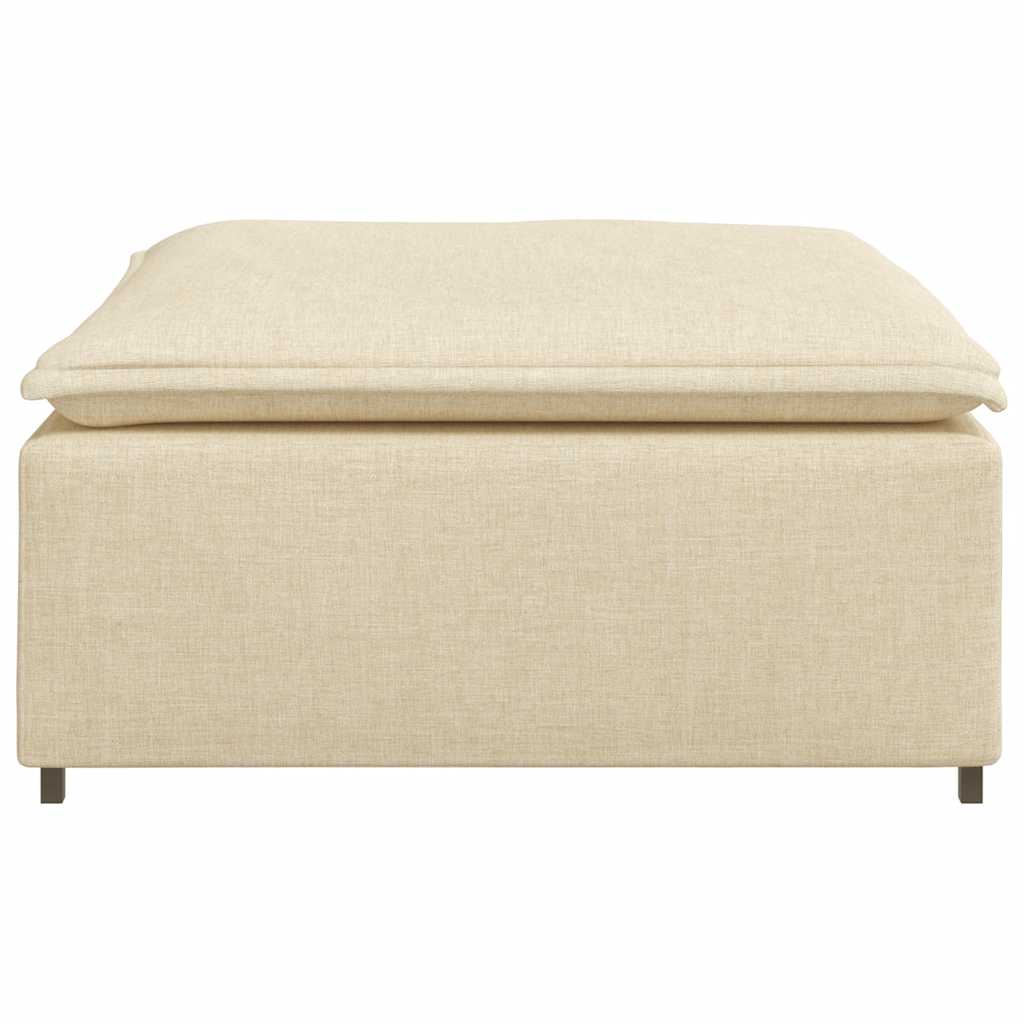 vidaXL Taburet modular pentru canapea, crem, 100x100x48 cm