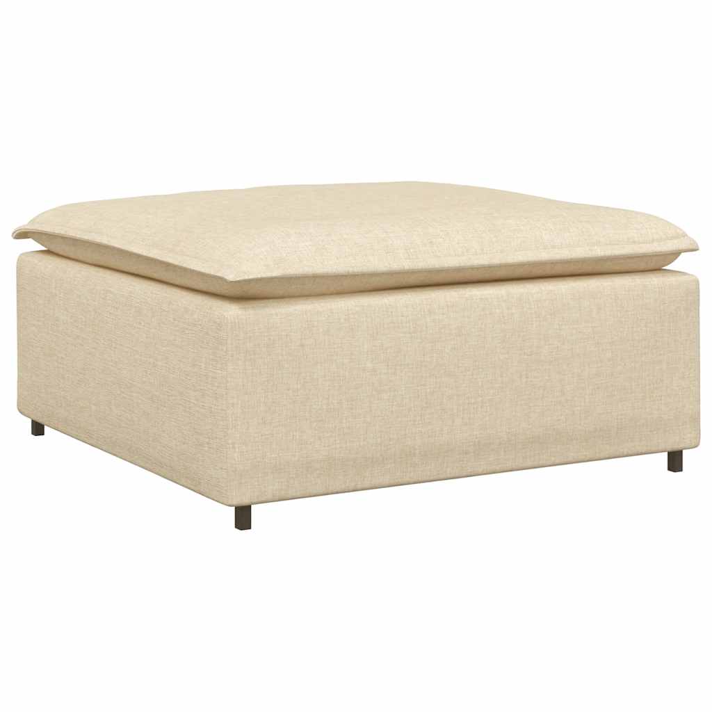 vidaXL Taburet modular pentru canapea, crem, 100x100x48 cm