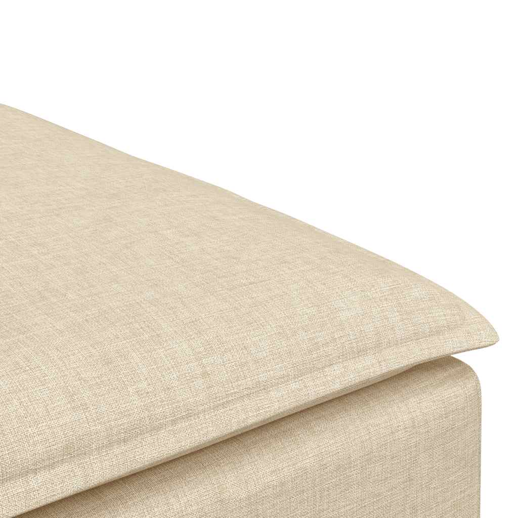 vidaXL Taburet modular pentru canapea, crem, 100x100x48 cm