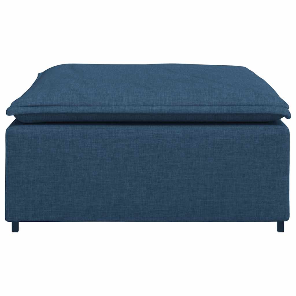 vidaXL Modul taburet modular pentru canapea, albastru, 100x100x48 cm