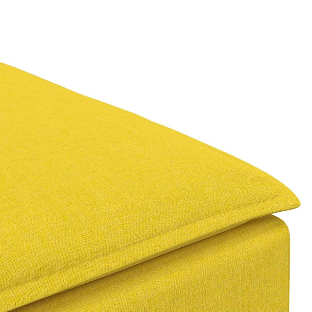 vidaXL Taburet modular pentru canapea, galben deschis, 100x100x48 cm