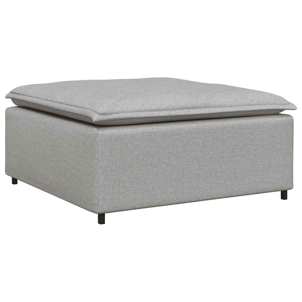 vidaXL Taburet modular pentru canapea, gri nor, 100x100x48 cm vidaXL Taburet modular pentru canapea, gri nor, 100x100x48 cm