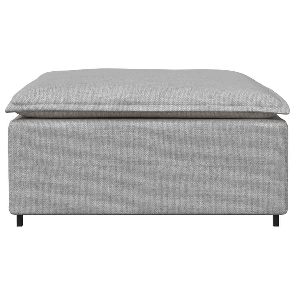 vidaXL Taburet modular pentru canapea, gri nor, 100x100x48 cm vidaXL Taburet modular pentru canapea, gri nor, 100x100x48 cm