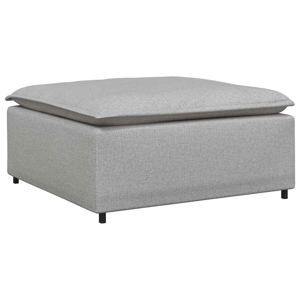 vidaXL Taburet modular pentru canapea, gri nor, 100x100x48 cm vidaXL Taburet modular pentru canapea, gri nor, 100x100x48 cm