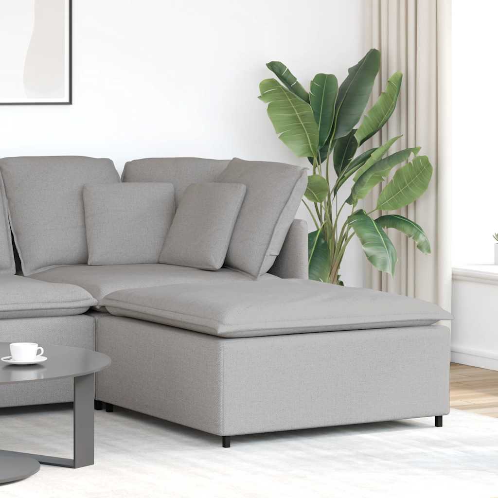 vidaXL Taburet modular pentru canapea, gri nor, 100x100x48 cm vidaXL Taburet modular pentru canapea, gri nor, 100x100x48 cm
