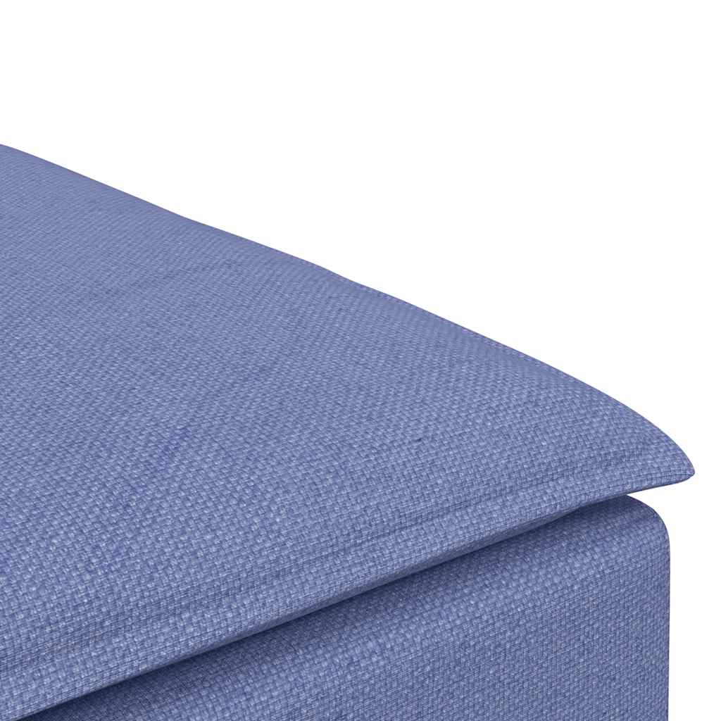 vidaXL Canapea modulară, taburet, albastru-deschis, 100x100x48 cm vidaXL Canapea modulară, taburet, albastru-deschis, 100x100x48 cm