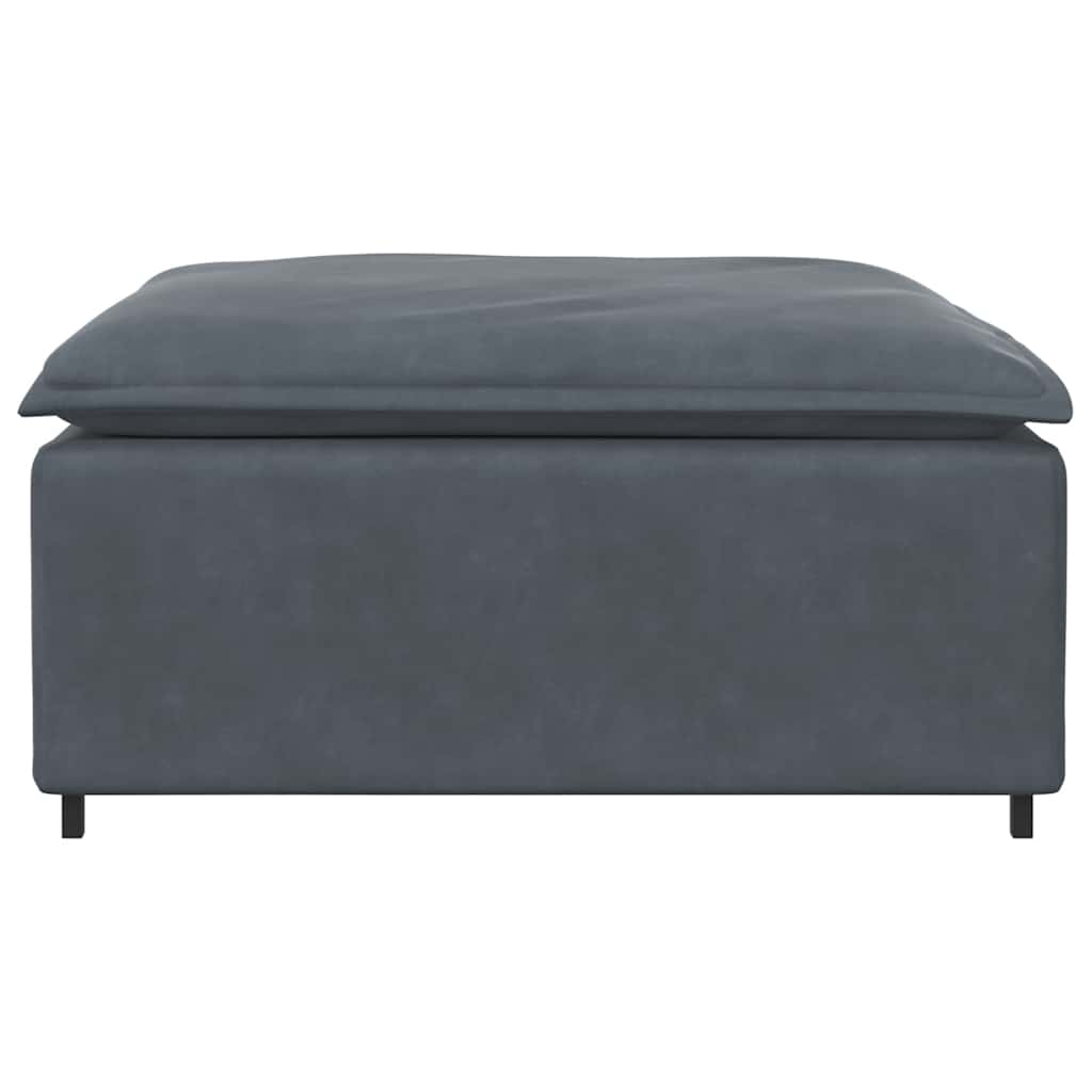 vidaXL Modul modular taburet canapea gri închis 100x100x48 cm