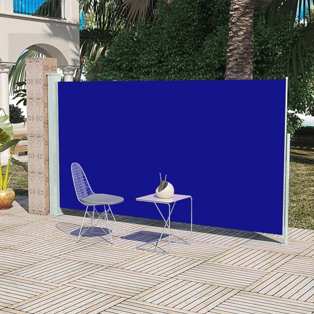vidaXL Copertină laterală pentru terasă/curte, albastru 160x300 cm vidaXL Copertină laterală pentru terasă/curte, albastru 160x300 cm