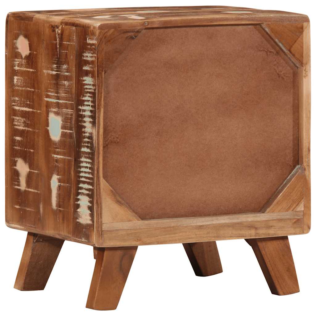 vidaXL Noptiera 40x32x46 cm lemn masiv recuperat