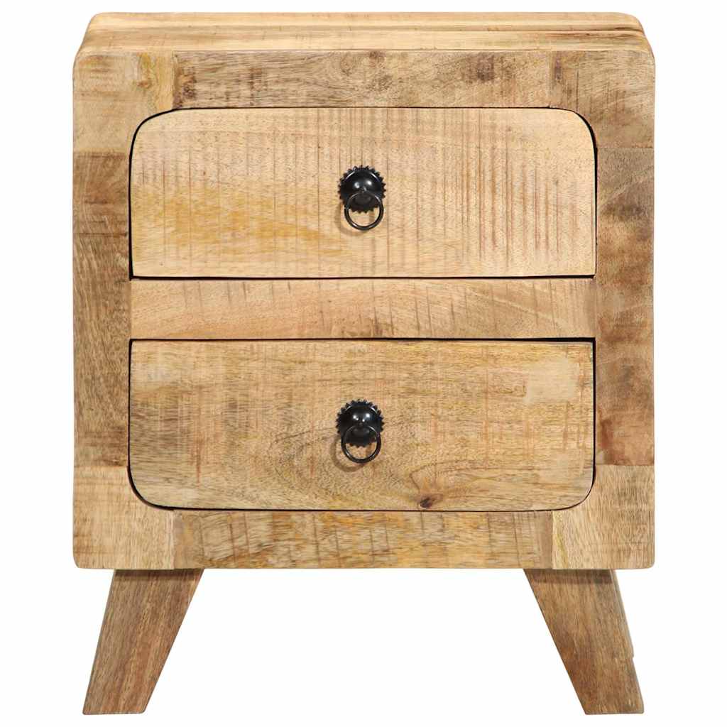 vidaXL Noptiera 2 buc 40x32x46 cm Lemn masiv Mango brut vidaXL Noptiera 2 buc 40x32x46 cm Lemn masiv Mango brut