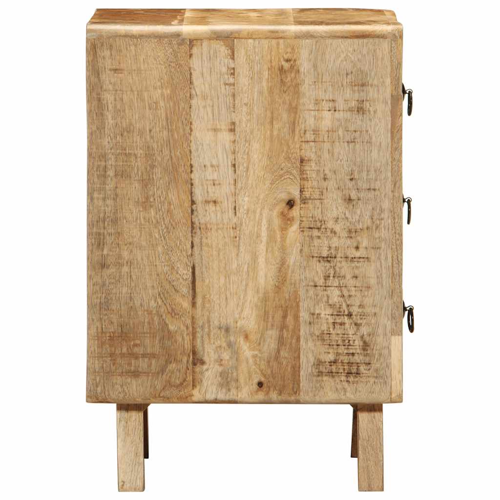 vidaXL Noptiera 37x32x50 cm lemn masiv Mango brut
