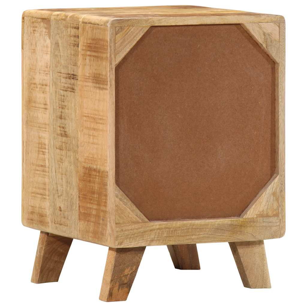vidaXL Noptiera 37x32x50 cm lemn masiv Mango brut