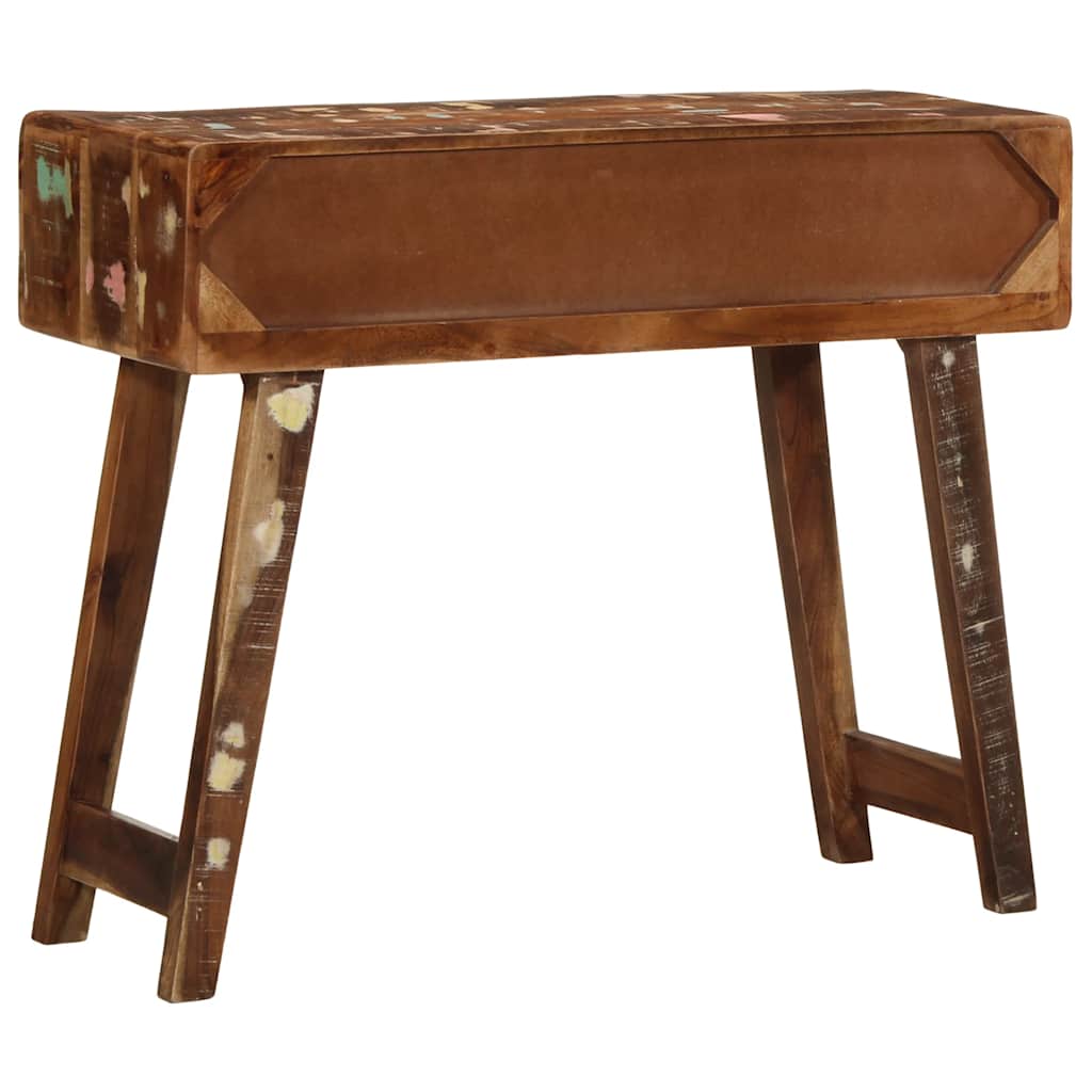 vidaXL Masă consolă, 90x32x75 cm, lemn masiv recuperat vidaXL Masă consolă, 90x32x75 cm, lemn masiv recuperat