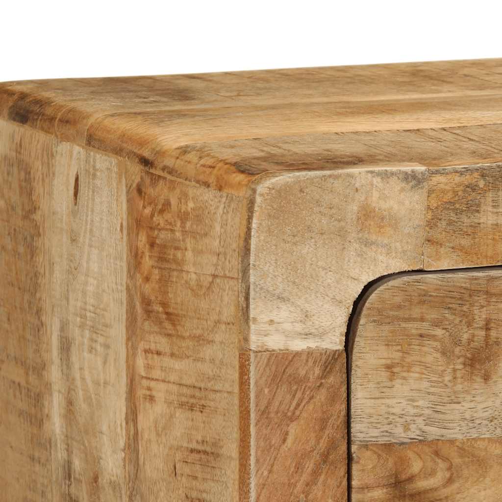 vidaXL Dulap TV montat pe perete 100x32x25 cm lemn masiv Mango brut