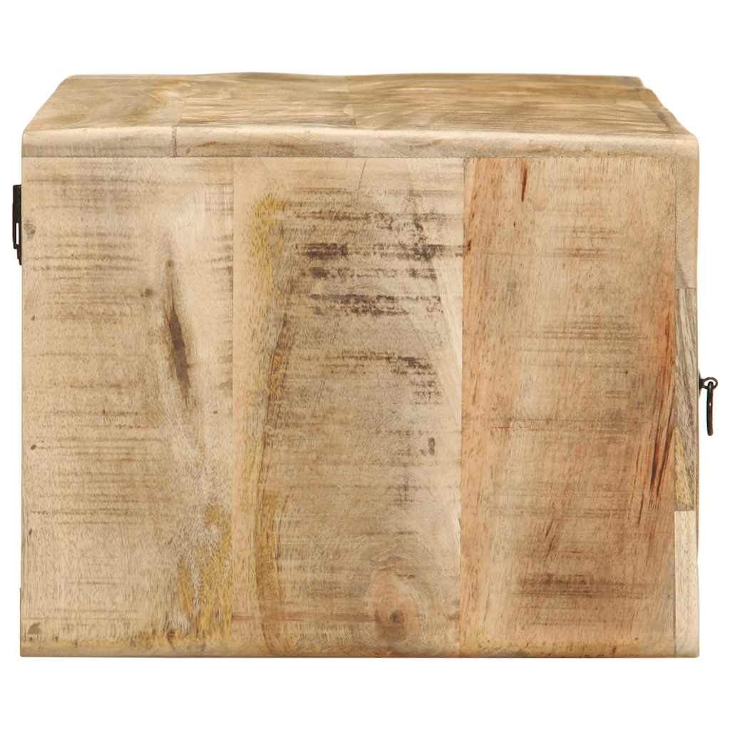 vidaXL Dulap TV montat pe perete 100x32x25 cm lemn masiv Mango brut