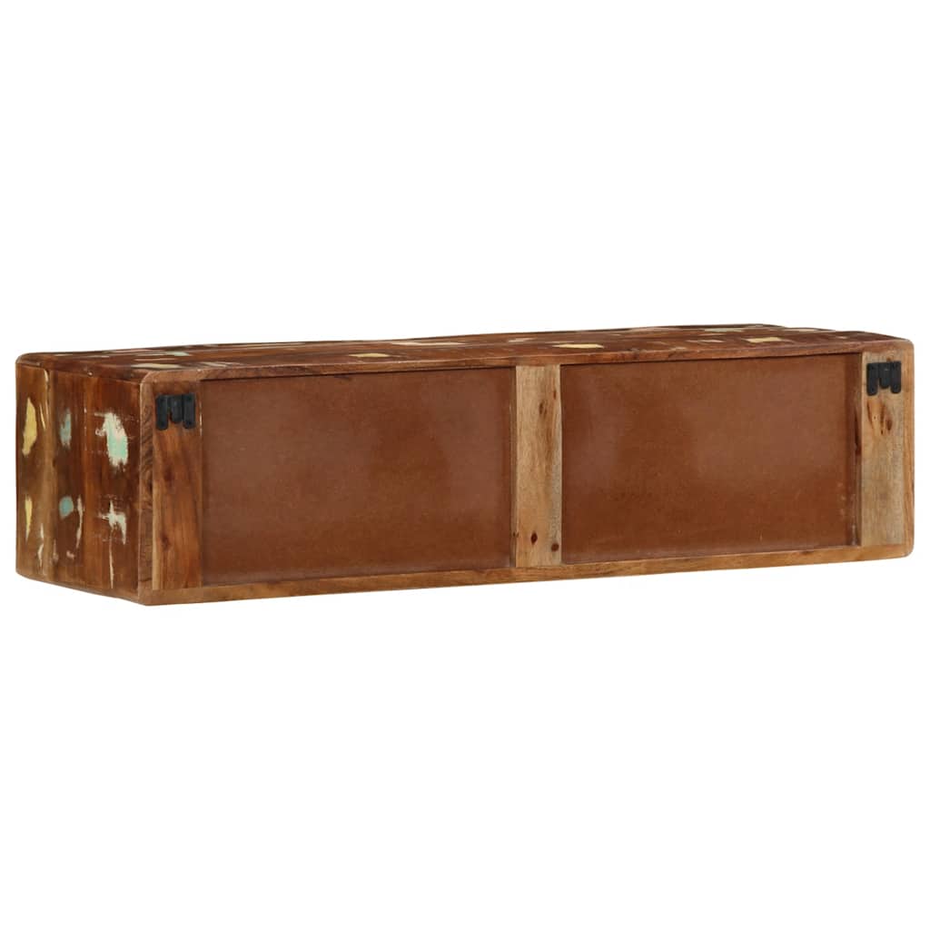 vidaXL Dulap TV montat pe perete 100x32x25 cm, lemn masiv reciclat