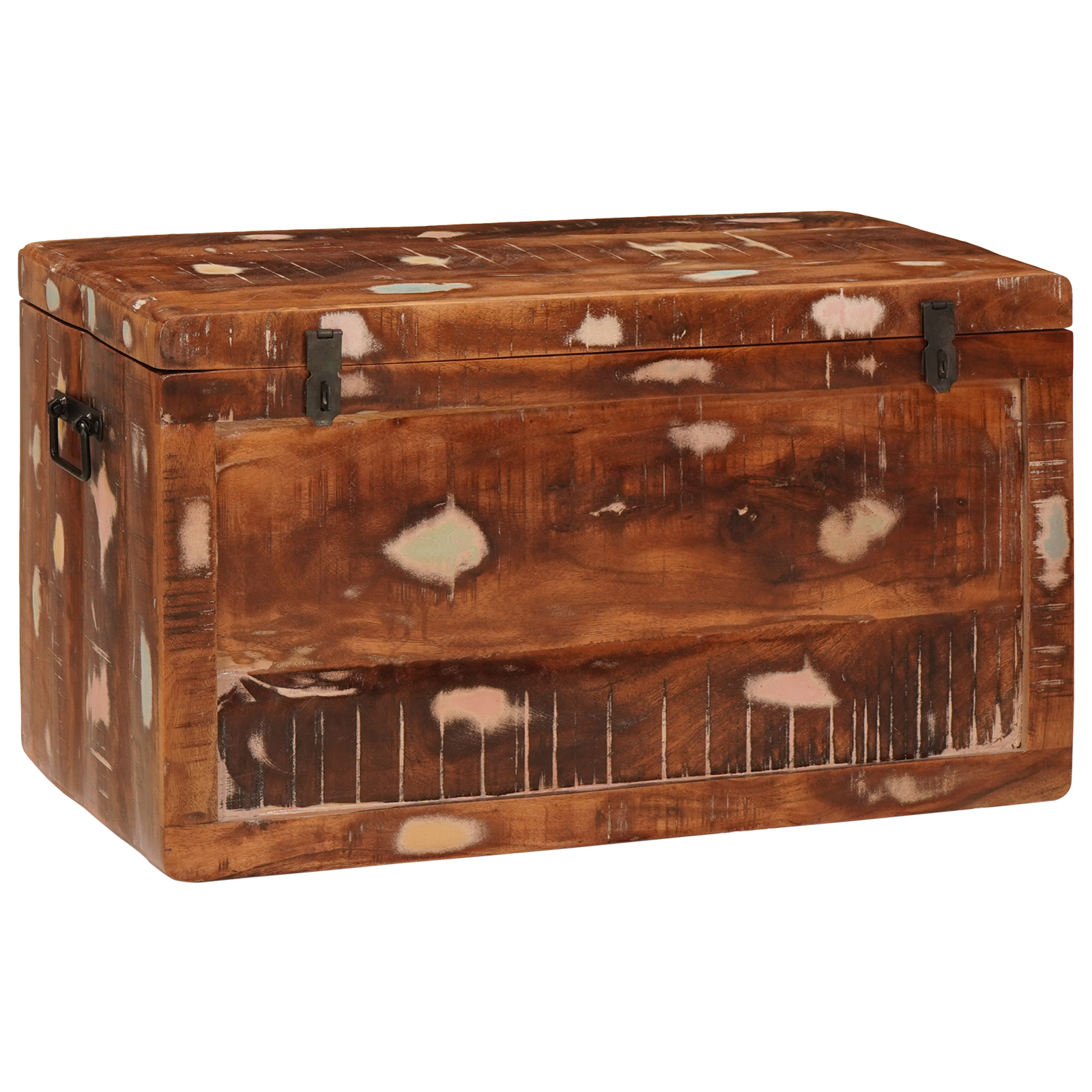 vidaXL Cutie de depozitare 70 x 35 x 40 cm Lemn masiv reciclat vidaXL Cutie de depozitare 70 x 35 x 40 cm Lemn masiv reciclat