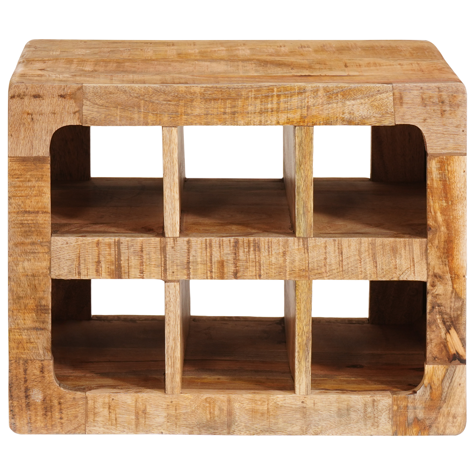 vidaXL Raft pentru vin Maro 44 x 30 x 35 cm Lemn de mango solid vidaXL Raft pentru vin Maro 44 x 30 x 35 cm Lemn de mango solid