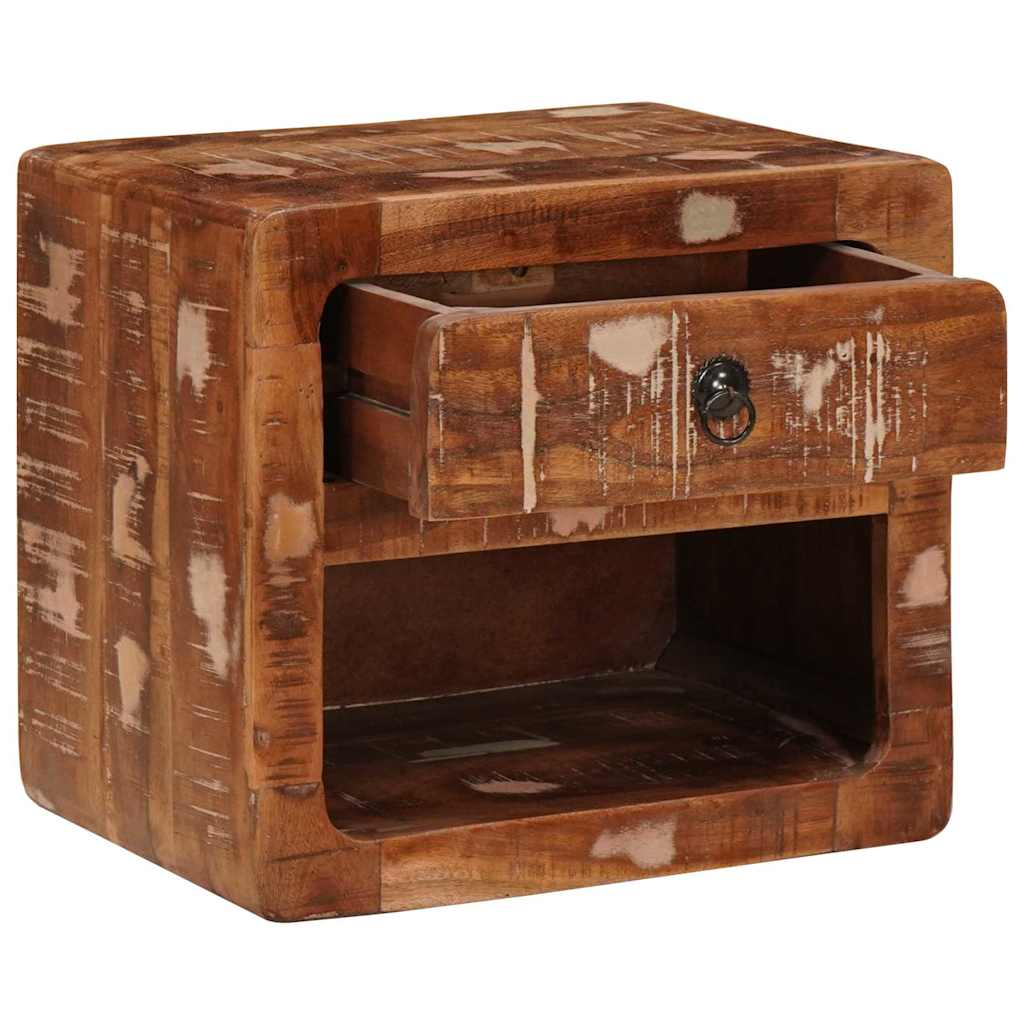 vidaXL Dulap suspendat lângă pat cu sertar Multicolour 40 x 30 x 36 cm