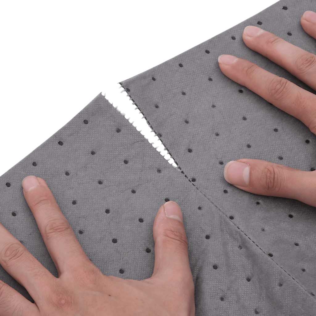 vidaXL Tampă absorbantă de ulei gri 40x1000 cm vidaXL Tampă absorbantă de ulei gri 40x1000 cm
